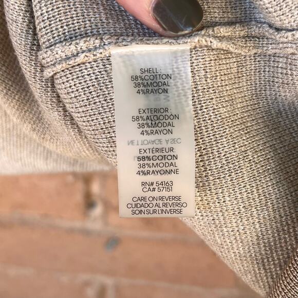 Tommy Hilfiger Double Knit Open Cardigan Sweater Coatigan Duster Womens M - Picture 8 of 9